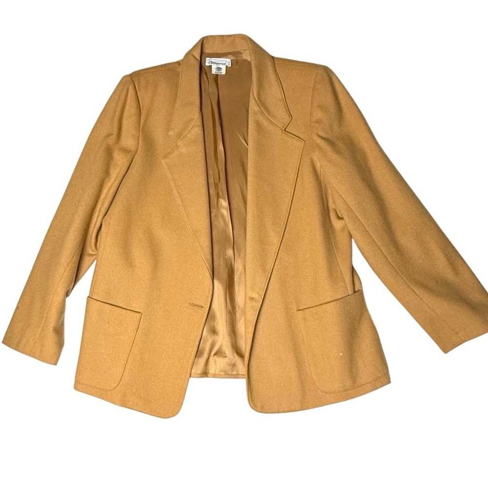 VTG Devon Womens Pure Wool‎ Blazer Size 12 Equestrian Career Minimalist